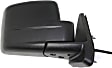 Passenger Side Mirror, Power, Manual Folding, Heated, Textured Black, No Signal Light, No Memory, No Puddle Light, No Auto-Dimming, No Blind Spot Feature