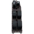 Front, Driver Side Window Switch, Black, 6-Button