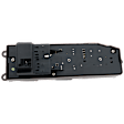 Front, Driver Side Window Switch, Black, 6-Button