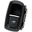 2016 Porsche 911 - Front Or Rear, Passenger Side Window Switch, With Leather Interior, Black, Standard OE Replacement