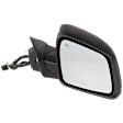 Passenger Side Mirror, Power Adjust, Heated, Manual Folding, Paintable, In-housing Signal Light, With Memory, No Puddle Light, No Auto-Dimming, No Blind Spot Feature