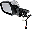 Driver Side Mirror, Power Adjust, Heated, Manual Folding, Chrome, In-housing Signal Light, With Memory, No Puddle Light, No Auto-Dimming, No Blind Spot Feature