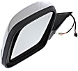 Driver Side Mirror, Power Adjust, Heated, Manual Folding, Chrome, In-housing Signal Light, With Memory, No Puddle Light, No Auto-Dimming, No Blind Spot Feature