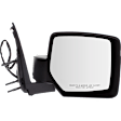 Passenger Side Mirror, Power Adjust, Manual Folding, Heated, Textured Black, No Signal Light, No Memory, No Puddle Light, No Auto-Dimming, No Blind Spot Feature