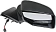 Passenger Side Mirror, Power Adjust, Manual Folding, Heated, Textured Black, No Signal Light, No Memory, No Puddle Light, No Auto-Dimming, No Blind Spot Feature