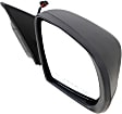 Passenger Side Mirror, Power Adjust, Non-Heated, Manual Folding, Textured Black, No Signal Light, No Memory, No Puddle Light, No Auto-Dim, No Blind Spot Feature