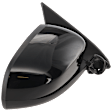 Passenger Side Mirror, Power Adjust, Non-Heated, Manual Folding, Paintable, No Signal Light, No Memory, No Puddle Light, No Auto-Dim, No Blind Spot Feature