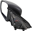 Driver Side Mirror, Power Adjust, Heated, Manual Folding, Textured Black, No Signal Light, No Memory, No Puddle Light, No Auto-Dim, No Blind Spot Feature