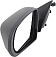Driver Side Mirror, Power Adjust, Heated, Manual Folding, Textured Black, No Signal Light, No Memory, No Puddle Light, No Auto-Dim, No Blind Spot Feature