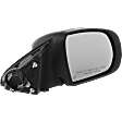 Passenger Side Mirror, Power Adjust, Heated, Manual Folding, Textured Black, No Signal Light, No Memory, No Puddle Light, No Auto-Dim, No Blind Spot Feature