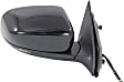 Passenger Side Mirror, Power Adjust, Heated, Manual Folding, Paintable, In-housing Signal Light, With Memory, With Puddle Light, No Auto-Dim, No Blind Spot Feature