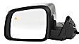 Driver Side Mirror, Power Adjust, Heated, Manual Folding, Chrome, In-housing Signal Light, With Memory, No Puddle Light, No Auto-Dim, With Blind Spot Detection in Glass