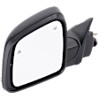 Driver Side Mirror, Power Adjust, Heated, Manual Folding, Paintable, In-housing Signal Light, With Memory, No Puddle Light, No Auto-Dim, With Blind Spot Detection in Glass