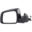 Driver Side Mirror, Power Adjust, Heated, Manual Folding, Paintable, In-housing Signal Light, With Memory, No Puddle Light, No Auto-Dim, With Blind Spot Detection in Glass