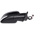 2012 Jeep Grand Cherokee - Passenger Side Mirror, Power Adjust, Heated, Paintable, Manual Folding, In-housing Signal Light, With Blind Spot Detection in Glass, With Memory, No Puddle Light, No Auto-Dimming