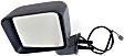 Driver Side Mirror, Power Adjust, Manual Folding, Heated, Textured Black, No Signal Light, No Memory, No Puddle Light, No Auto-Dimming, No Blind Spot Feature