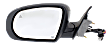 Driver Side Mirror, Power Adjust, Heated, Manual Folding, Paintable, In-housing Signal Light, No Memory, With Puddle Light, No Auto-Dim, With Blind Spot Detection in Glass