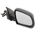 Passenger Side Mirror, Power Adjust, Heated, Manual Folding, Paintable, No Signal Light, With Memory, No Puddle Light, No Auto-Dim, No Blind Spot Feature