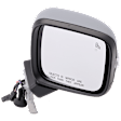 Passenger Side Mirror, Power Adjust, Manual Folding, Heated, Paintable, In-housing Signal Light, With memory, No Puddle Light, No Auto-Dimming, With Blind Spot Detection in Glass