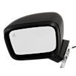 2016 Jeep Renegade - Driver Side Mirror, Power Adjust, Heated, Textured Black, Manual Folding, In-housing Signal Light, With Blind Spot Detection in Glass, No Memory, No Puddle Light, No Auto-Dimming
