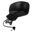 2016 Jeep Renegade - Driver Side Mirror, Power Adjust, Heated, Textured Black, Manual Folding, In-housing Signal Light, With Blind Spot Detection in Glass, No Memory, No Puddle Light, No Auto-Dimming