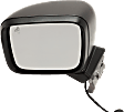 2016 Jeep Renegade Latitude - Driver Side Mirror, Power Adjust, Heated, Textured Black, Manual Folding, In-housing Signal Light, With Blind Spot Detection in Glass, No Memory, No Puddle Light, No Auto-Dimming