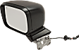 2016 Jeep Renegade Latitude - Driver Side Mirror, Power Adjust, Heated, Textured Black, Manual Folding, In-housing Signal Light, With Blind Spot Detection in Glass, No Memory, No Puddle Light, No Auto-Dimming