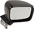 Passenger Side Mirror, Power Adjust, Manual Folding, Heated, Textured Black, In-housing Signal Light, No Memory, No Puddle Light and Auto-Dimming, With BSD in Glass, With Side Object Sensor