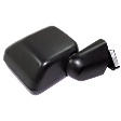 2022 Jeep Wrangler - Passenger Side Mirror, Power Adjust, Heated, Textured Black, Manual Folding, No Signal Light, With Blind Spot Detection in Glass, No Memory, No Puddle Light, No Auto-Dimming