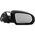 Passenger Side Mirror, Power Adjust, Heated, Manual Folding, Paintable, In-housing Signal Light, No Memory, No Puddle Light, No Auto-Dim, No Blind Spot Feature