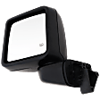 Driver Side Mirror, Power Adjust, Heated, Manual Folding, Textured Black, No Signal Light, No Memory, No Puddle Light, No Auto-Dim, No Blind Spot Feature