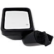 Driver Side Mirror, Power Adjust, Heated, Manual Folding, Textured Black, No Signal Light, No Memory, No Puddle Light, No Auto-Dim, No Blind Spot Feature