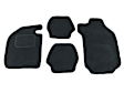 10 2393 012 Flat Floor Mat, Black Made of Rubber