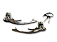 1973 Porsche 911 - Front, Driver Side Chrome Exterior Door Handle, With Key Hole
