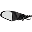 Driver Side Mirror, Power Adjust, Manual Folding, Non-Heated, Textured Black, No Signal Light, No Memory, No Puddle Light, No Auto-Dimming, No Blind Spot Feature