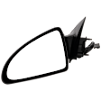Driver Side Mirror, Power Adjust, Manual Folding, Non-Heated, Textured Black, No Signal Light, No Memory, No Puddle Light, No Auto-Dimming, No Blind Spot Feature, Sedan