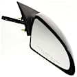 Passenger Side Mirror, Power Adjust, Manual Folding, Non-Heated, Paintable, No Signal Light, No Memory, No Puddle Light, No Auto-Dimming, No Blind Spot Feature, Sedan