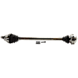 Front, Passenger Side Axle Assembly, Solid Shaft Design