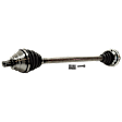Front, Passenger Side Axle Assembly, Solid Shaft Design