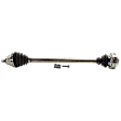 Front, Passenger Side Axle Assembly, Solid Shaft Design