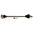 Front, Passenger Side Axle Assembly, Solid Shaft Design