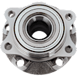 Front, Driver or Passenger Side Wheel Hub, With Bearing, 5 x 4.4 in. Bolt Pattern
