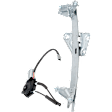 Front, Driver Side Window Regulator Power, with Motor, Sedan