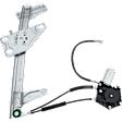 Front, Driver Side Window Regulator Power, with Motor, Sedan