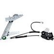 Front, Driver Side Window Regulator Power, with Motor, Sedan