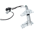 Front, Driver Side Window Regulator Power, with Motor, Sedan