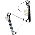 Front, Driver Side Power Window Regulator, Without Motor