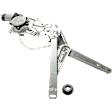 Front, Passenger Side Window Regulator, Power, With Motor, For Models Without Tip-Switch Function, E36 Sedan, Production Date To 9-1993