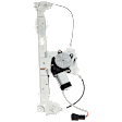 Rear, Driver Side Power Window Regulator, With Motor