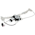 Rear, Driver Side Power Window Regulator, With Motor